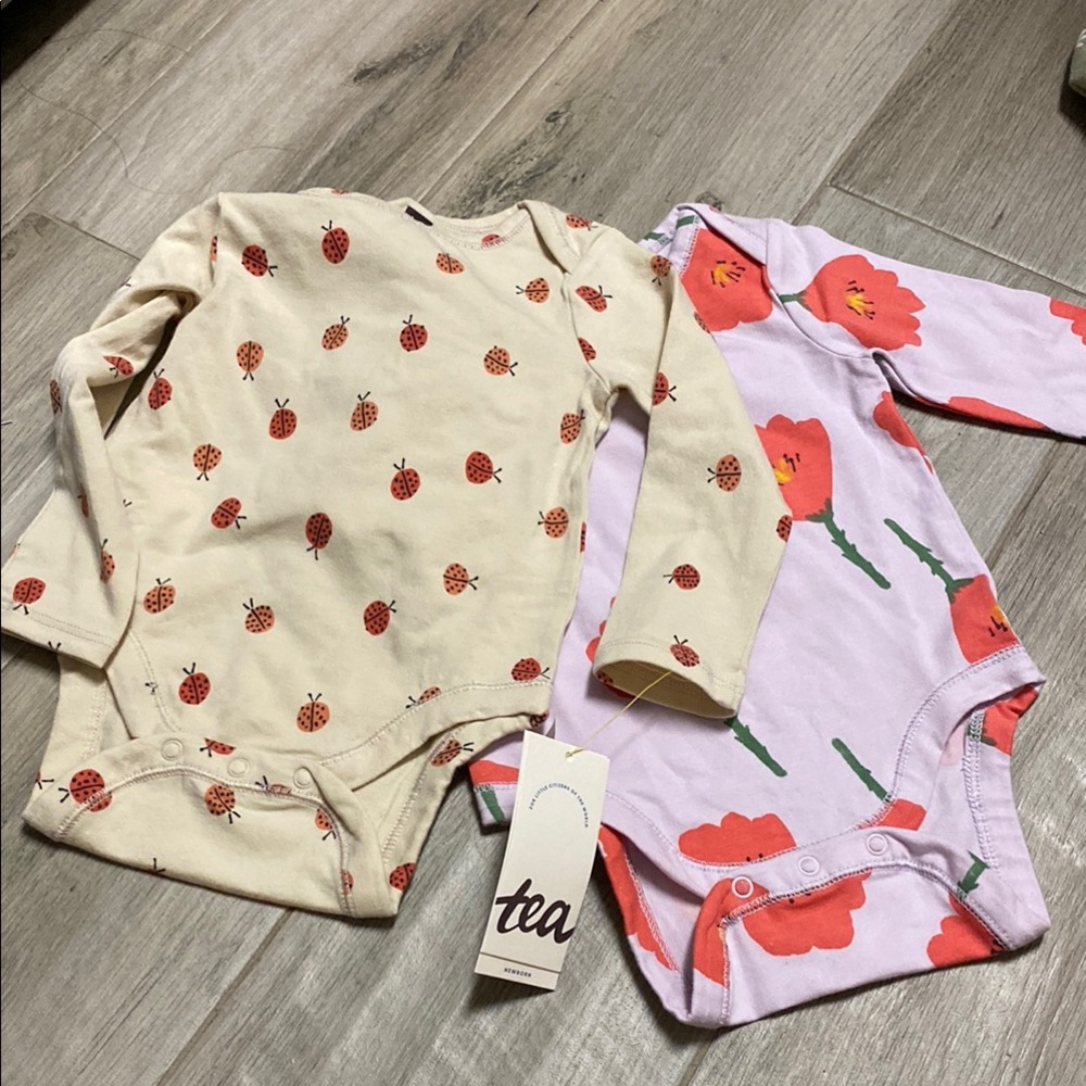 Tea Collection long sleeve bodysuits